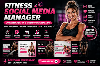 fitness social media manager content creator instagram marketing content posts