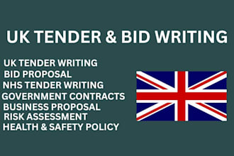 write professional UK tender bids and procurement proposals
