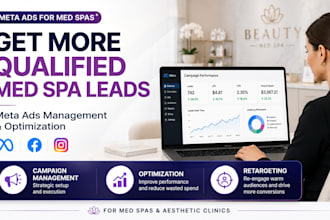 manage and optimize meta ads for med spas to generate qualified med spas leads
