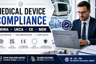 handle mhra registration, ukca , ce marketing and medical device compliance