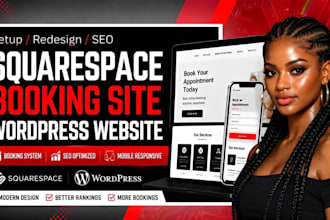 set squarespace website squarespace booking site seo redesign wordpress website