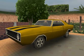 create a low poly 3d car for your game
