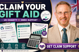 help your UK charity claim gift aid and complete hmrc claims