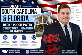 draft south carolina and florida deck porch patio structural framing