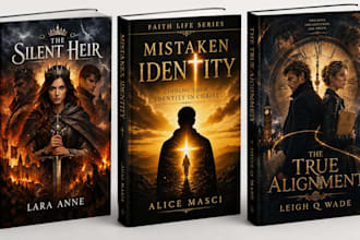 do book cover design, ebook cover design, kindle cover, cover design, kdp cover