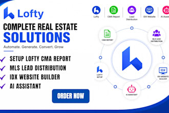 setup lofty cma report mls lead distribution idx website ai assistant bot