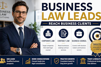 generate business law leads corporate law contract law company counsel fb leads