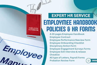 write a professional employee handbook and HR policy manual for your company