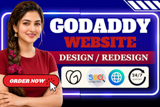 redesign godaddy website, design godaddy website, develop godaddy website