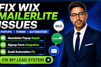 setup mailerlite email marketing automation newsletter campaign wix signup forms