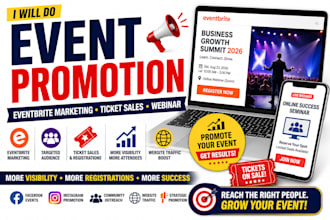 do event setup event promotion eventbrite marketing to boost ticket sale