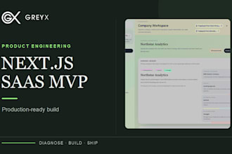 build a production ready nextjs saas mvp