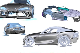 3d body kit custom car part 3d car model vehicle design cad 3d printing auto