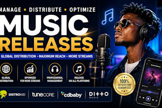 manage, distribute, optimize music releases, distrokid, tunecore, cd baby, ditto