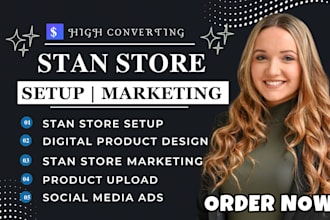 do stan store setup, digital product, stan store marketing, stan store design