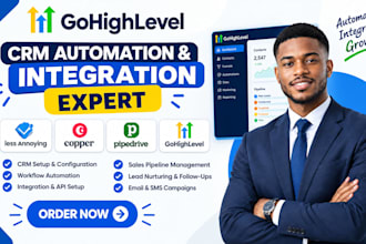 setup less annoying copper crm ai automation pipedrive ghl make api integration