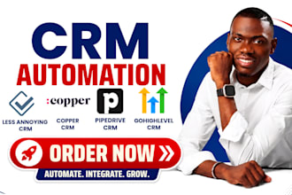 setup less annoying copper crm automation pipedrive gohighlevel integration