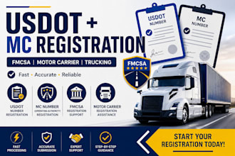do usdot and mc number registration for your trucking business
