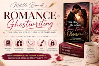 ghostwrite your mafia romance, dark romance, romantasy and slow burn book