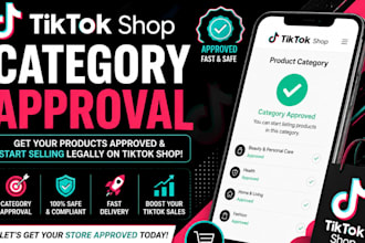 get tiktok shop restricted category approval