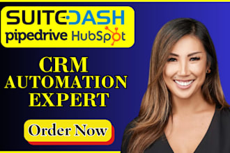 hubspot CRM, suitedash client portal management pipedrive pipelines automation