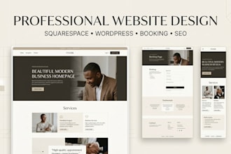 setup squarespace website squarespace booking site seo redesign wordpress design