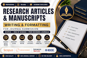 write and format research articles scopus on web of sciences journal