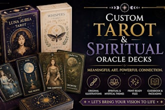 design professional custom tarot and spiritual oracle decks