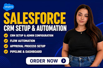 salesforce crm setup admin flow automation approval process pipeline dashboard