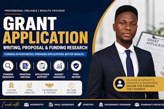 write grant application, proposal writing for nonprofits, startups