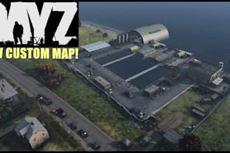 create dayz server with maps, loot system, custom base, server mods