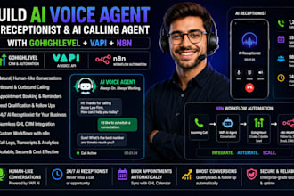 build ai voice agent ai receptionist ai calling agent with gohighlevel vapi n8n