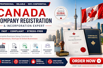 register canada company incorporation business registration company formation