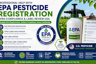 handle epa pesticide registration, fifra compliance, epa label review