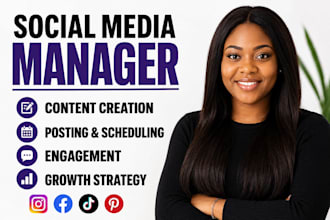 be social media marketing manager for content engagement business growth