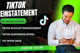 do tiktok reinstatement for suspended account