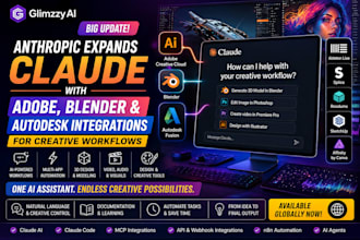 create claude ai creative workflows with adobe blender and autodesk claude coded