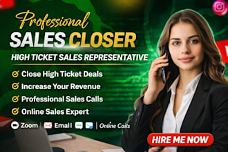 be offering sales closing cold calling US appointment setter for website agency