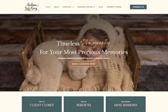 design wix maternity photographer website pregnancy photography website