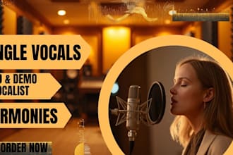 sing vocals for your jingle, demo, ad, or commercial track