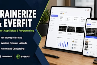 setup your trainerize or everfit app and build workout programs