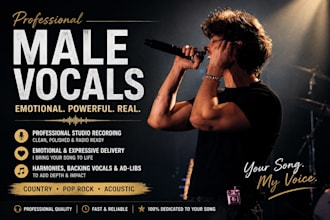 record powerful male vocals for country and pop rock