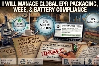 handle your epr packaging, weee, and battery registration for the eu UK