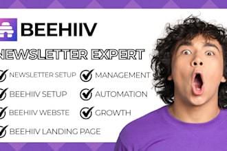 setup beehiiv newsletter beehiiv account beehive website  beehiiv landing page