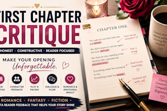 critique your romance, fantasy or fiction first chapter