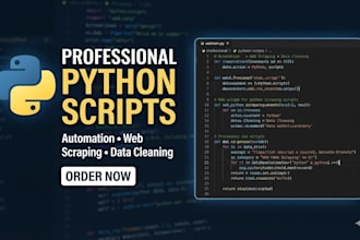 write simple python scripts for automation and data tasks