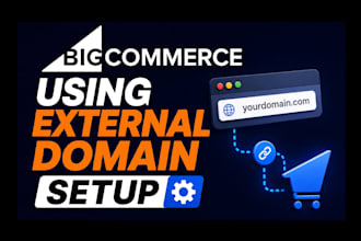 point your external domain to bigcommerce