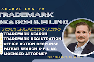 conduct trademark search and file uspto application
