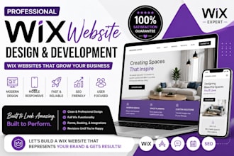 design wix website, develop wix website and create wix landing page
