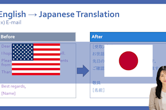 translate english to natural japanese